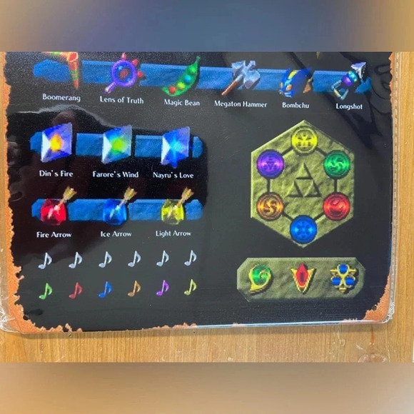 The Legend of Zelda Ocarina of Time - Complete Inventory - Metal Sign - 🌲 🗡️ - Picture 10 of 12